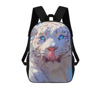 sinyumoney White Tiger Mochilas Infantiles Mochila Escolar Impresa En 3D Para Niños Mochilas De Viaje Bolsas Para Libros Para Niños 17inch Mochila Escolar