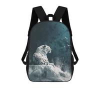 sinyumoney White Tiger on Rock Mochila Escolar Infantil Impresa En 3D Para Niños, Mochilas De Viaje De Alta Capacidad, Bolsas Para Libros, Mochila Escolar Infantil 17inch