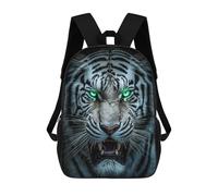 sinyumoney White Tiger Roar Mochila Infantil De 17 Pulgadas, Mochila Escolar Con Estampado 3D De Dibujos Animados Para Niños Y Adolescentes.
