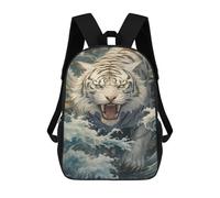 sinyumoney White Tiger Roaring in Water -1 Mochilas Infantiles Impresas En 3D Para Niños. Mochilas De Viaje De Moda Para Niños. Mochila Escolar Para Estudiantes De Primaria Y Secundaria.
