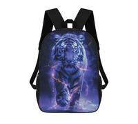 sinyumoney White Tiger Space Animal Mochila Infantil, Mochila Escolar De Gran Capacidad Para Estudiantes, Mochila Para Libros, Mochila Para Niños, Niñas, Adultos Y Adolescentes 17inch