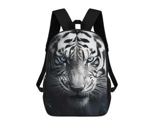 sinyumoney White Tiger With Blue Eyes Mochilas Para Niños Mochila Escolar Mochila Escolar Impresa En 3D Para Niños Estudiantes De Primaria Y Secundaria 17inch