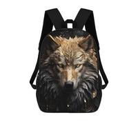 sinyumoney White Wolf Luxury Mochila, Mochila Infantil, Mochila Escolar Para Estudiantes, Mochila Para Libros, Mochila Escolar Impresa En 3D Para Niños Y Niñas 17inch