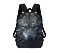 sinyumoney White Wolf Portrait Mochila Infantil Para Niñas Y Niños, Mochila De Día, Escuela Primaria, Perfecta Para La Vuelta Al Cole O Educación Física, Regalos Y Viajes 17inch