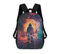 sinyumoney Who Galaxy Silhouette Mochilas Para Niños Y Estudiantes, Mochilas Escolares Impresas En 3D, Mochilas Para Estudiantes De Primaria Y Secundaria, Mochilas Para Niños Y Niñas 17inch