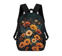 sinyumoney Wild Flower Mochila Escolar Ligera Para El Colegio, Mochila Escolar De Día, Mochila Para Libros Para La Universidad Para Niñas, Adolescentes 17inch