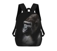 sinyumoney Wild Gorilla Face Poster Mochilas Infantiles Impresas En 3D De 17 Pulgadas. Mochila Escolar Informal Impresa En 3D Para Niños De Primaria Y Secundaria.