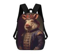 sinyumoney Wild Hog Mochila Infantil, Mochila Escolar Infantil, Mochilas Escolares Impresas En 3D Para Niños Y Estudiantes Adolescentes 17inch