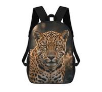 sinyumoney Wild Jaguar Portrait Mochila Escolar Infantil De 17 Pulgadas, Mochila Escolar Impresa En 3D Para Niños De Primaria Y Secundaria