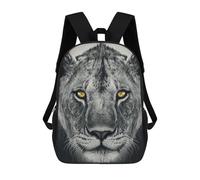 sinyumoney Wild Lion Face Yellow Eye Mochila Escolar Infantil De 17 Pulgadas Con Estampado 3D, Mochila Moderna Para Niños, Mochilas De Viaje, Bolsas Para Libros, Mochila Escolar Infantil