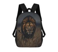 sinyumoney Wild Lion in Grassland Mochila Escolar Ligera Para Aeropuerto Y Universidad Para Niñas Y Adolescentes 17inch
