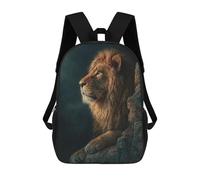sinyumoney Wild Lion Majesty Mochila Escolar, Mochila De Negocios, Mochila Impermeable Para Libros, Para Acampar, Aventuras Al Aire Libre Y Viajes Diarios 17inch