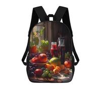 sinyumoney Wild Nature Mochila Niño Niña 3D, Bolsa De Escuela, Mochila Para Niños Pequeños, Mochila Casual, Bolsa De Libros De Moda, Cocina vintage, 17"