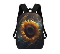 sinyumoney Wild Nature Mochila Niño Niña 3D, Bolsa De Escuela, Mochila Para Niños Pequeños, Mochila Casual, Bolsa De Libros De Moda, Sunflower Blackhole Space, 17"