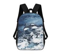 sinyumoney Wild Orcas Mochila Escolar, Mochila De Viaje Resistente Al Agua, Mochila Para Computadora Para Adolescentes, Niñas, Niños, Mujeres Y Hombres 17inch