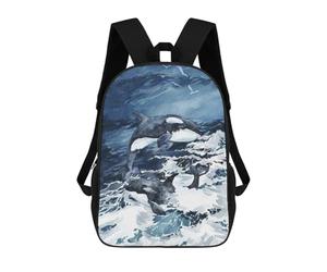 sinyumoney Wild Orcas Mochila Escolar, Mochila De Viaje Resistente Al Agua, Mochila Para Computadora Para Adolescentes, Niñas, Niños, Mujeres Y Hombres 17inch