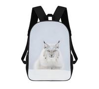 sinyumoney Wild Snow Lynx Spirit Cat Mochilas Infantiles Impresas En 3D Para Niños, Mochilas Escolares De Moda, Mochilas De Viaje, Mochilas Escolares Para Niños De Primaria 17inch