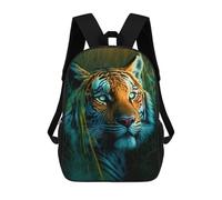 sinyumoney Wild Tiger Portrait -6 Mochilas Para Niños Y Estudiantes, Mochilas Escolares Impresas En 3D, Mochilas Para Estudiantes De Primaria Y Secundaria Para Niños Y Niñas 17inch