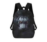 sinyumoney Wild Withe Tiger Halloween Mochilas Para Niños Mochila Escolar Mochila Escolar Impresa En 3D Para Niños Estudiantes De Primaria Y Secundaria 17inch