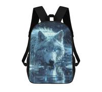 sinyumoney Wild Wolf in The Snow Mochila Escolar, Mochila De Negocios Para Portátil, Mochila Informal Unisex Para Hombres, Mujeres Y Adolescentes 17inch