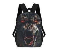 sinyumoney Wild Wolf Mochilas Para Niños, Mochilas Escolares Personalizadas En 3D Para Niños Y Niñas, Mochilas Escolares Grandes, Mochilas Informales Para El Día A Día 17inch