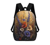 sinyumoney Wildflower Field Painting Mochila Escolar Para Ordenador Portátil Para La Escuela/trabajo/viajes: Perfecta Para Viajes, Trabajo Y Uso Diario 17inch