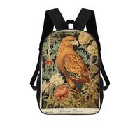 sinyumoney William Morris Eagle Floral 17inch Mochilas Escolares Impresas En 3D, Mochilas Escolares De Moda Para Niños De Primaria Y Secundaria