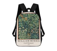 sinyumoney William Morris Pheasant Vintage Mochilas Para Niños 17inch Mochila Escolar Mochila Escolar Impresa En 3D Para Niños De Primaria Y Secundaria