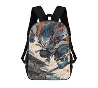 sinyumoney Wind Lion God Mochila Con Bolsillo Mochilas Impresas En 3D, Mochilas De Viaje, Mochilas Para Libros, Mochila Escolar Para Niños 17inch