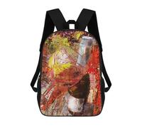 sinyumoney Wine Art A3 Mochilas Para Niños Mochila Escolar Mochila Escolar Impresa En 3D Para Niños Estudiantes De Primaria Y Secundaria 17inch