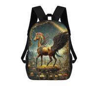 sinyumoney Winged Unicorn Fantasy Art Mochila Escolar De Negocios, Bolso Resistente Para Portátil Para Niñas, Niños Y Adolescentes 17inch
