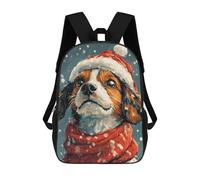 sinyumoney Winter Dog on Christmas Mochila Escolar De Moda Para Estudiantes, Adecuada Para Niños Y Niñas, Mochila Informal Para Viajes Al Aire Libre, Esencial Para El Día A Día 17inch