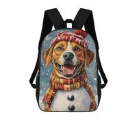 sinyumoney Winter Dog Scarf Hat Set Mochila Escolar Secundaria Informal Para Viajes, Mochilas Para La Escuela Secundaria, Para Acampar, Aventuras Al Aire Libre Y Viajes Diarios 17inch