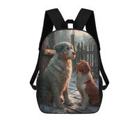 sinyumoney Winter Dogs Friendship Scene Mochila Grande, Ligera E Informal Para El Campus, Actividades Al Aire Libre, Viajes Y Deportes 17inch