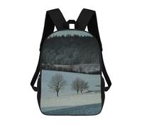 sinyumoney Winter Landscape Mochilas Para Niños Mochila Escolar Mochila Escolar Impresa En 3D Para Niños Estudiantes De Primaria Y Secundaria 17inch