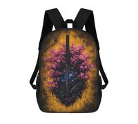 Sinyumoney Winter Lynx with Birds-3 Mochilas Escolares De Tendencia, Mochilas Impermeables Y Casual Para Hombres, Mujeres Y Adolescentes, Estilo 4., 17"