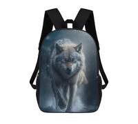 sinyumoney Winter Wolf Wallpaper HD Mochilas Infantiles Mochila Escolar Impresa En 3D Para Niños Mochilas De Viaje Bolsas Para Libros Para Niños 17inch Mochila Escolar