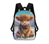 sinyumoney Winter Wonderland Calf Mochila Escolar, Bolso De Negocios, Bolso Para Portátil Resistente Para Niñas Y Adolescentes 17inch