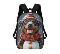 sinyumoney Winter Wonderland Dog-11 Mochila Escolar Infantil De 17 Pulgadas Con Estampado 3D De Películas De Anime Para Niños, Mochila De Viaje, Mochila Escolar Infantil