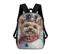 sinyumoney Winter Wonderland Dog-14 17inch Mochilas Escolares Impresas En 3D, Mochilas Escolares De Moda Para Niños De Primaria Y Secundaria