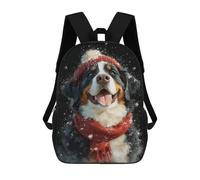 sinyumoney Winter Wonderland Dog-15 Mochilas Infantiles Mochila Escolar Impresa En 3D Para Niños Mochilas De Viaje Bolsas Para Libros Para Niños 17inch Mochila Escolar