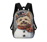 sinyumoney Winter Wonderland Dog Art-3 Mochilas Infantiles Impresas En 3D Para Niños. Mochilas De Viaje De Moda Para Niños. Mochila Escolar Para Estudiantes De Primaria Y Secundaria.