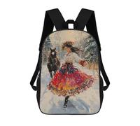 sinyumoney Winter Wonderland Horse Ride 17inch Mochila Escolar Impresa En 3D Para Niños, Mochila Escolar Informal De Moda, Mochilas De Viaje Para Niños Y Estudiantes.