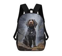 sinyumoney Wirehaired Pointing Griffo 17inch Mochilas Escolares Impresas En 3D, Mochilas Escolares De Moda Para Niños De Primaria Y Secundaria