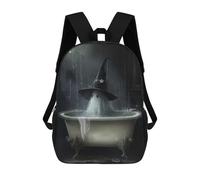 sinyumoney Witch Bath Time Magic Mochila Grande Para Portátil Resistente Al Agua Para La Escuela - Perfecta Para Viajes, Trabajo Y Uso Diario 17inch