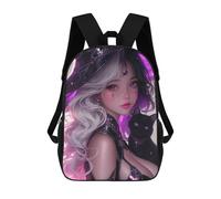 sinyumoney Witch with Black Cat Mochila Escolar, Mochila De Viaje Para La Universidad, Mochilas Para Niñas Y Adolescentes 17inch