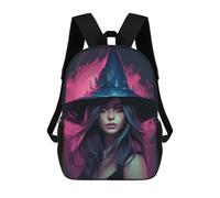 sinyumoney Witch's Enchanted Hat Mochila Escolar Para Niños, Mochila Escolar De Gran Capacidad Para Niños, Mochila Escolar 3D, Regalos Para Niños 17inch