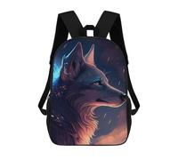 sinyumoney Wolf Animal Fantasy Mochila Escolar Mochila Para Niñas Y Niños Mochilas De Gran Capacidad Mochilas Ligeras Para Niños Y Estudiantes 17inch