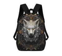 sinyumoney Wolf Beauty Mochila Escolar Impresa En 3D 17inch Mochilas De Moda Para Niños, Mochilas Escolares Para Niños De Primaria Y Secundaria