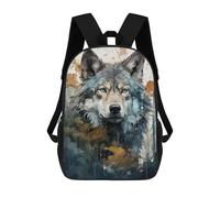sinyumoney Wolf Blue Eyes Mochila Ronaldo, Mochila Infantil, Mochila Escolar Para Estudiantes, Mochila Para Libros, Mochila Escolar Impresa En 3D Para Niños Y Niñas, 17inch